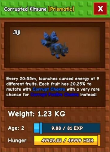 Corrupted Kitsune in Grow a Garden: Value, Features & Best Pet Combos